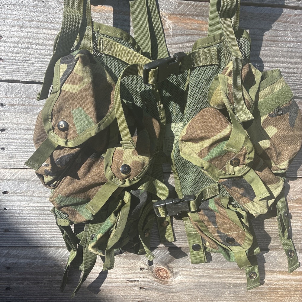 US Military Issue Enhanced Load Bearing Vest 80's 90's (Made in USA) - Picture 2 of 7